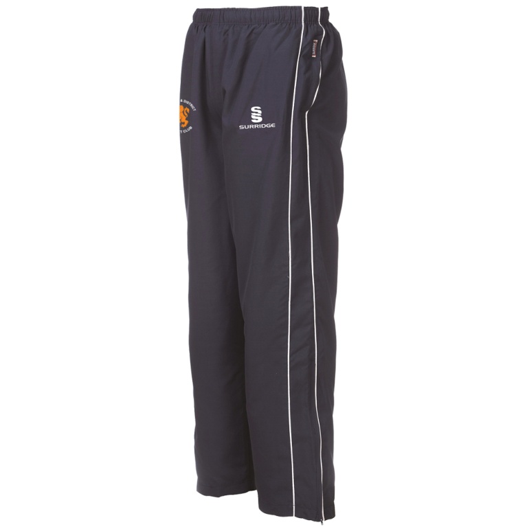 ABBERTON AND DISTRICT CC Classic Tracksuit Pant 3/4 Zip Length Navy Mens