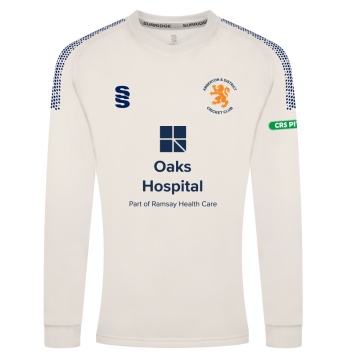 ABBERTON AND DISTRICT CC BLAST LONG SLEEVE WOMEN'S SWEATER - Ivory